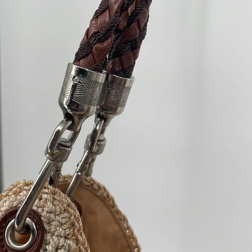 The Sak Woven Straw Hobo in Beige, Tan, Brown